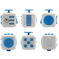 thumbnail image 2 of Fidget Cube Sincero Juguete de estrés y ansiedad blanco y azul, 2 of 8