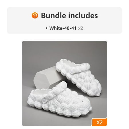 

Men‘s Massage Bubble Slides Cushioned Funny Non-slip Spa Slippers Golf Ball Slides Cloud Slippers Reflexology Clogs House Shoes For Shower Bedroom Casual Sandals