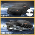 thumbnail image 5 of Unique Bargains Durable Waterproof Car Cover with Reflective Strips Black for S60 Sedan 190.94"x75.2"x51.18", 5 of 8