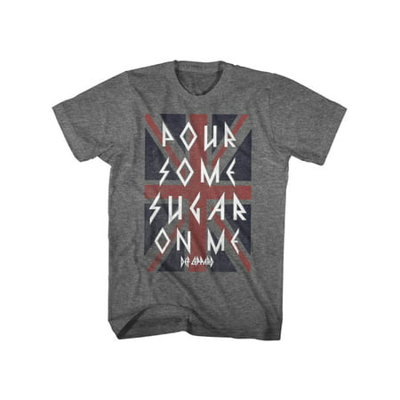 Def Leppard 80s Heavy Metal Band Rock n Roll Pour Some Sugar Adult T-Shirt (Best Heavy Metal Band Names)