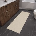 thumbnail image 2 of Ottomanson Plush Shag Bath Rug, Non-Slip Bathroom Mat with Rubber Backing, 24" x 60", Cream, 2 of 8