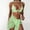 Green, variant on Bikinis for Women Lace Gauze Swimsuit Solid 3 Piece Bikini Set Fashion Sexy Beachwear Bathing Suit