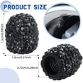 thumbnail image 2 of SUTENGDA 4 Pieces Bling Valve Stem Caps Crystal Rhinestone Car Tire Caps Covers Chrome Attractive Dustproof Accessories for Car Vehicle Auto Black, 2 of 7