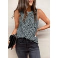 thumbnail image 3 of Womens Leopard Print Tank Tops Crewneck Sleeveless Summer Casual T-Shirts Blouses, 3 of 3
