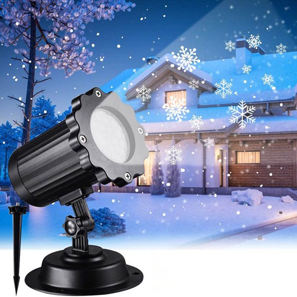 Binmer Christmas Projector Lights Outdoor, Christmas Snowflakes Projector LED Lights, Projector Decorating Stage, Indoor Outdoor Holiday Party