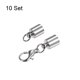 thumbnail image 3 of 10uds Cordón extremo tapa 5,5mm ID Unique Bargains para Bricolaje Plateado tono, 3 of 5
