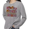 thumbnail image 2 of Spooky Nights Frightful Sights Long Sleeve Shirt Unisex 4X-Large Grey, 2 of 5