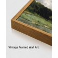 thumbnail image 5 of HFDF Vtage Landscape Wall Art Lake Natural Scenery Oil Patg Canvas Prts Country Farmhouse Decor Aesthetic Pictures for Kitchen Bedroom Livg Room Bathroom 10x8inch Framed, 5 of 6