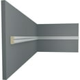 thumbnail image 5 of Ekena Millwork 3/4"H x 3/8"P x 94 1/2"L Emery Smooth Chair Rail (12-Pack), 5 of 6