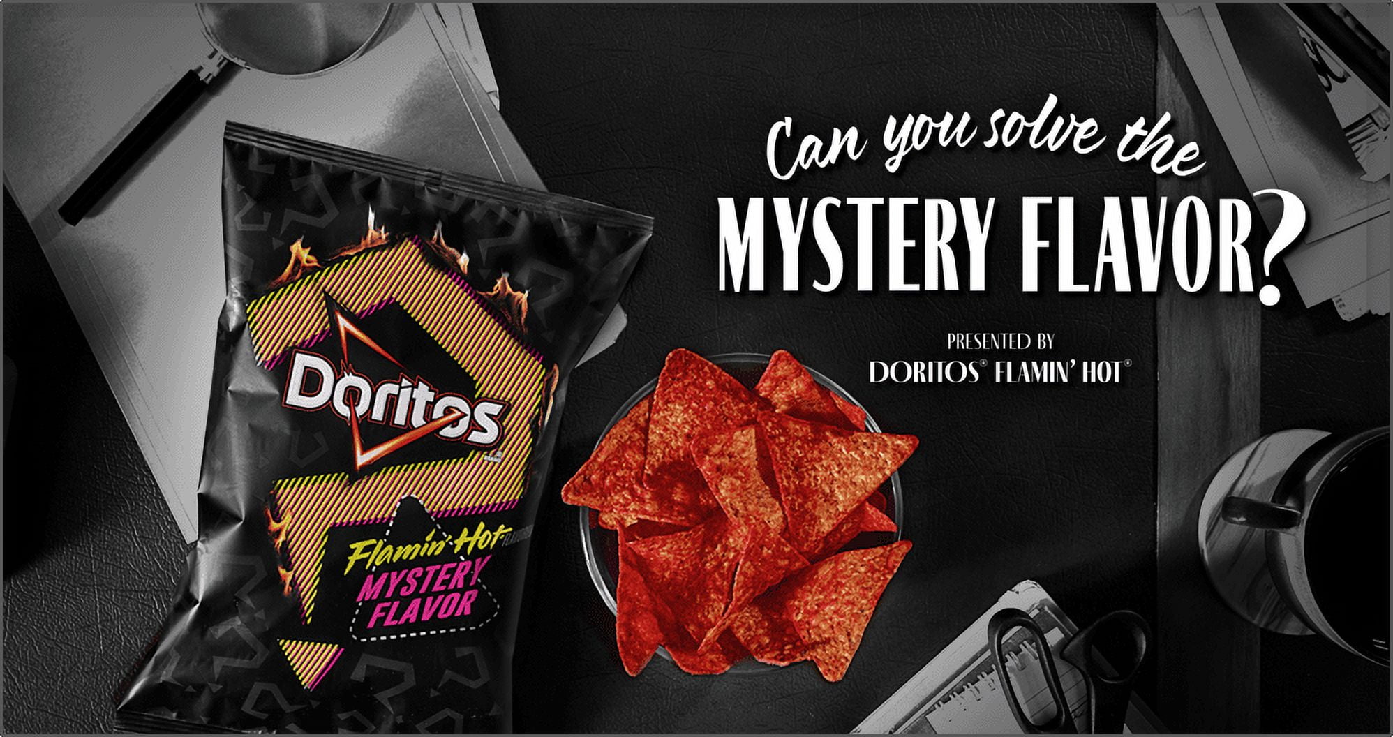 Doritos Flamin' Hot Mystery Flavor Tortilla Chips, 9 oz Bag