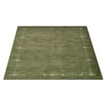 thumbnail image 4 of Rugsotic Carpets Handmade Rugs Hand Knotted Loom Square 8'x8' Green Wool for Indoor Use, 4 of 5