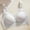 Gray, variant on Women's Wireless Bras Adjustable Strap Front Hook Closure Seamless Push Up Casual