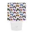 thumbnail image 5 of Goofa Cartoon Monster Trucks1 Night Light, Plug-in, Dusk to Dawn Sensor, Warm White, Ambient Lighting, Ideal Kids Adults Nightlight-UK, 5 of 9