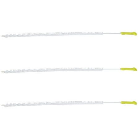 Drain Brush Handle - Unique Bargains Kitchen Plumbing Drain Pipeline Plastic Handle Spiral Bristle Brush Cleaner 3pcs