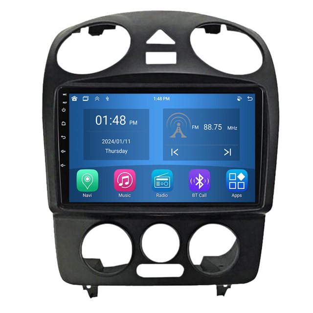 RoverOne 4+64GB Car Stereo CarPlay GPS Navigation Bluetooth for Volkswagen Beetle A4 2002-2011 Android Touch Screen Player