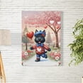 thumbnail image 2 of Happy Valentine’s Day Adorable Scottish Terrier Puppy Holding Heart Balloon Vertical Matte Canvas Poster Scottie Dog Lover Gifts Wall Art Home Decor - 00030, 2 of 5