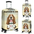 thumbnail image 2 of Cute Basset Hound Loves Dad Happy Father's Day Travel Luggage Cover Bassets Dog Breed Lovers Gifts Idea Suitcase Dust Protective Decor - 12008, 2 of 5