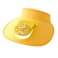 thumbnail image 3 of Sombrero con visera perfecl con ventilador amarillo tres Configuraciones de velocidad, 3 of 8