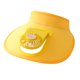 thumbnail image 3 of Sombrero de visera con ventilador de refrigeración perfke Sombrero de verano Amarillo, 3 of 9