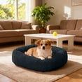 thumbnail image 5 of Donut Dog Cat Bed Cozy Cave for Improved Sleep - Self-Warming Calming Cuddler Burrow Bed, Soft Plush Pet Cushion for Small Medium Dogs & Cats, 5 of 6