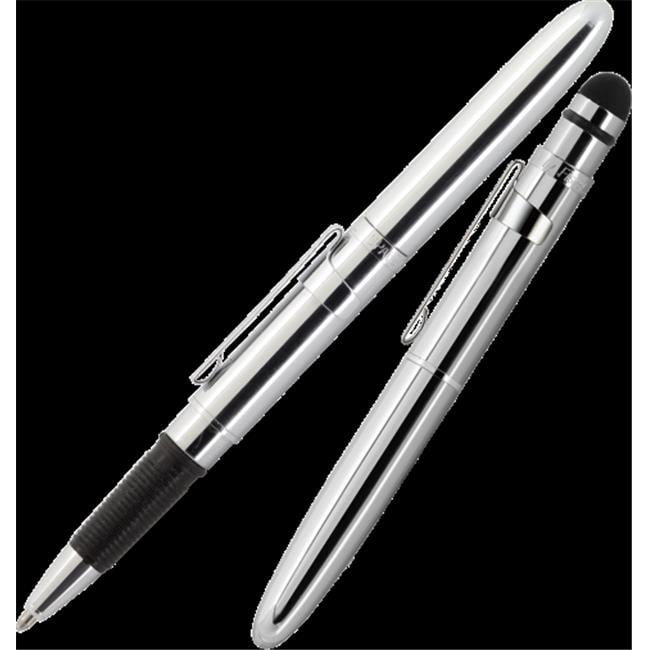 White & Chrome Fisher Space Pen with Musical Notes in Gift Box 