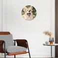 thumbnail image 3 of 12 Inch Wall Clock Battery Operated Silent Clock Decorative for Office, Kitchen, Outdoor, Living Room，Corgi Dog Happy Summer Cute Pattern, 3 of 4