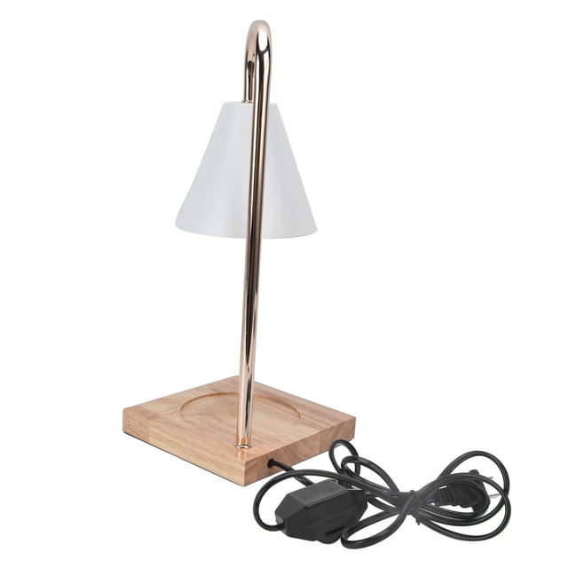 Candle Warmer Light, Candle Warmer Lamp for Jar Candles, Candle Warmer Lamp Metal Irons Rod Brightness Log Base Electric Candle Light for Room US Plug 110-240V