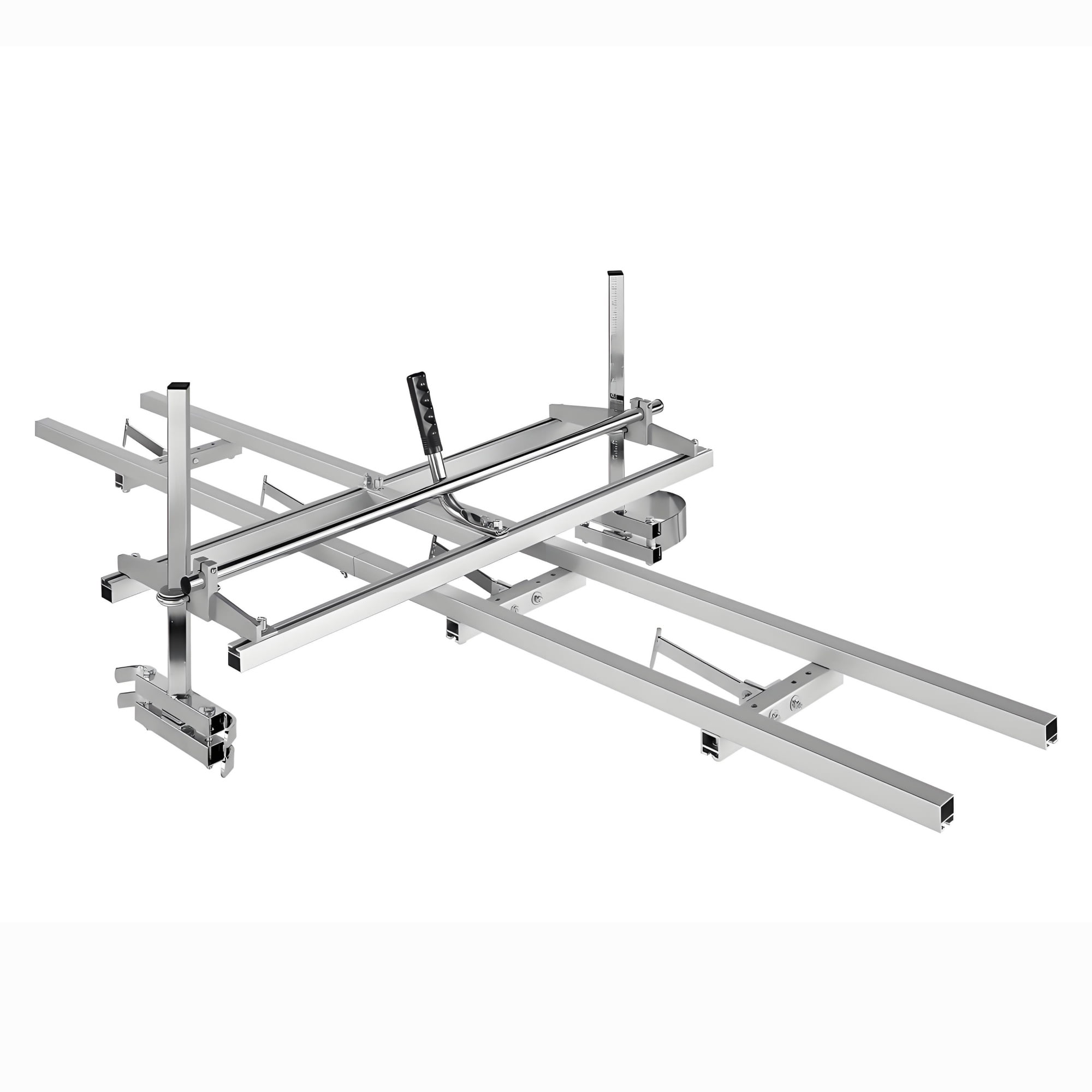 Chainsaw Mill & Rail Guide System, Portable Sawmill with 14"-36" Guide Bar, 9ft Aluminum Milling Rail, Planking Mill for Woodworkers & Carpenters