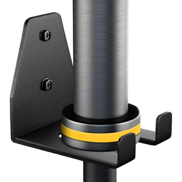 czcpp-Vertical Barbell Wall Rack, Black Powder Coated, Space Saving Barbell Mount for Garage Gym Bars, Essential Barbell Storage Accessory for Commercial and Home Gyms, Fits Barbell Sizes Up to 33mm