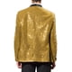 thumbnail image 3 of CHAQUETA DE DEPORTIVA CON LENTEJUELAS PARA HOMBRES INSPIRE CHIC, CON SOLAPA DE CHALECO, UN BOTÓN, BLAZER BRILLANTE PARA BODA EN DORADO, 3 of 7