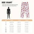 thumbnail image 2 of Salouo Purple Mushroom Print Women's Pajama Pants Casual Loose Sweatpants PJs Flowy Pants Drawstring Palazzo for Women Wide Leg Pants Lounge Pajama -, 2 of 8