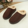thumbnail image 6 of Dakaela Women's Suede House Slippers Memory Foam Platform Bedroom Slides Indoor Outdoor Shoes Mule Clogs, 6 of 9