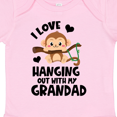 thumbnail image 4 of Inktastic Monkey I Love Hanging out with My Grandad Boys or Girls Baby Bodysuit, 4 of 5