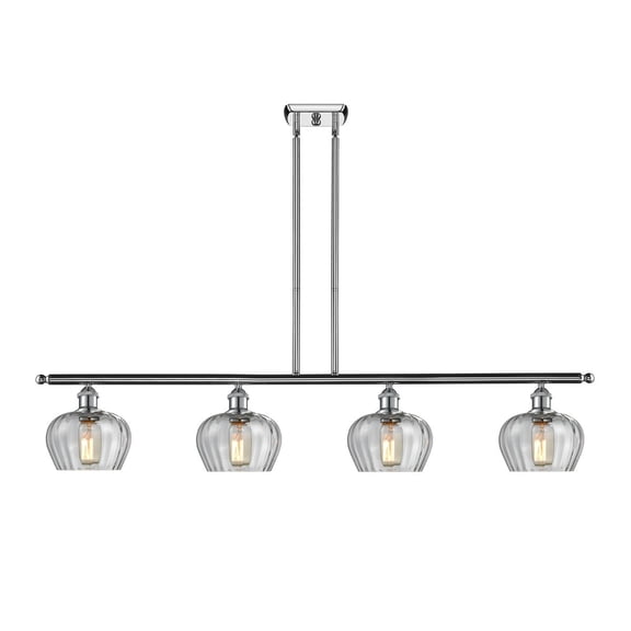 Innovations 4-LT LED Fenton 48" Island-LT LED - Polished Chrome - 516-4I-PC-G92-LED