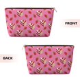 thumbnail image 2 of Picia Strawberry Cake Printed Leather Travel Toiletry Bag,Cosmetic Organizer, Makeup Travel Bag, Durable Travel Pouch, Compact Toiletry Bag, Travel Accessories, 2 of 6