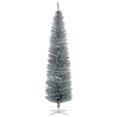thumbnail image 2 of HOMCOM 7' Artificial Pencil Christmas Tree, Slim Xmas Tree with 499 Branch, 2 of 9
