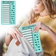 thumbnail image 2 of Checklist Board to Do List Boards,Plastic Chore Chart Memo Checklist Boards with Slider,7.87x4.72 inch Portable Daily Affairs Detachable Schedule Planner for Home Office Check Items (Green), 2 of 9
