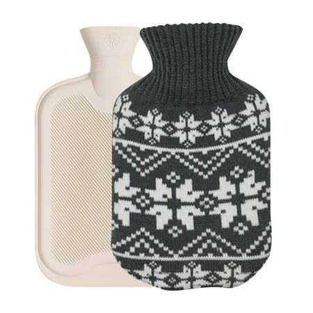 

Hot Water Bottle With Cover 350ML Bed Bottle With Soft Fleece Cover Bed Bottle Provides Warmth Gift