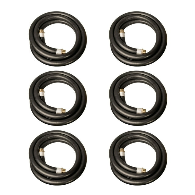 Apache 3/4 Inch Diameter 12 Ft 60 PSI Farm Fuel Transfer Hoses (6 Pack)
