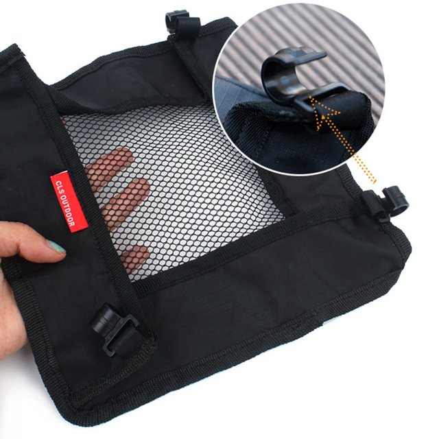 Outdoor Folding Table Storage Hanging Basket Wild Rack Camping Bag Finishing Net For Chair Picnic Table Hanger Storage Basket