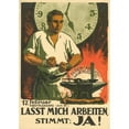 thumbnail image 3 of Jules Courvoisier 11x14 Black Modern Framed Museum Art Print Titled - February 17 - Factory Act (Art. 41) - Let Me Work, Right; Yes! (1924), 3 of 5