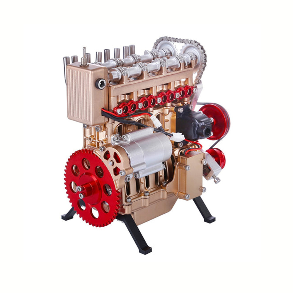 Teching 3D Car Engine Model Kit Assembly Adult Toys Mini Inline 4 Cylinders Engine Education