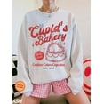 thumbnail image 3 of Cherry Cake Sweatshirt, Cupid's Bakery Sweatshirt, Couple Valentines Sweatshirt, Anniversary Day Sweatshirt - Sizes S-5XL ,Art Print JSC, 3 of 6