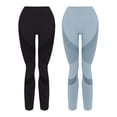 thumbnail image 3 of 2Pc Cellulite 3D Leggings For Women Skin-Friendly Push Up Yoga Pants Fitness Sport Pants Anti Cellulite Leggings High Waisted Leggings Resistance Band Leggings Pants For Workout Running Athletic S-L, 3 of 3