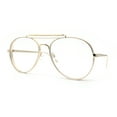 thumbnail image 5 of Iconic Tear Drop Thick Dimensional Metal Rim Racer Fashion Eyeglasses Gold, 5 of 7