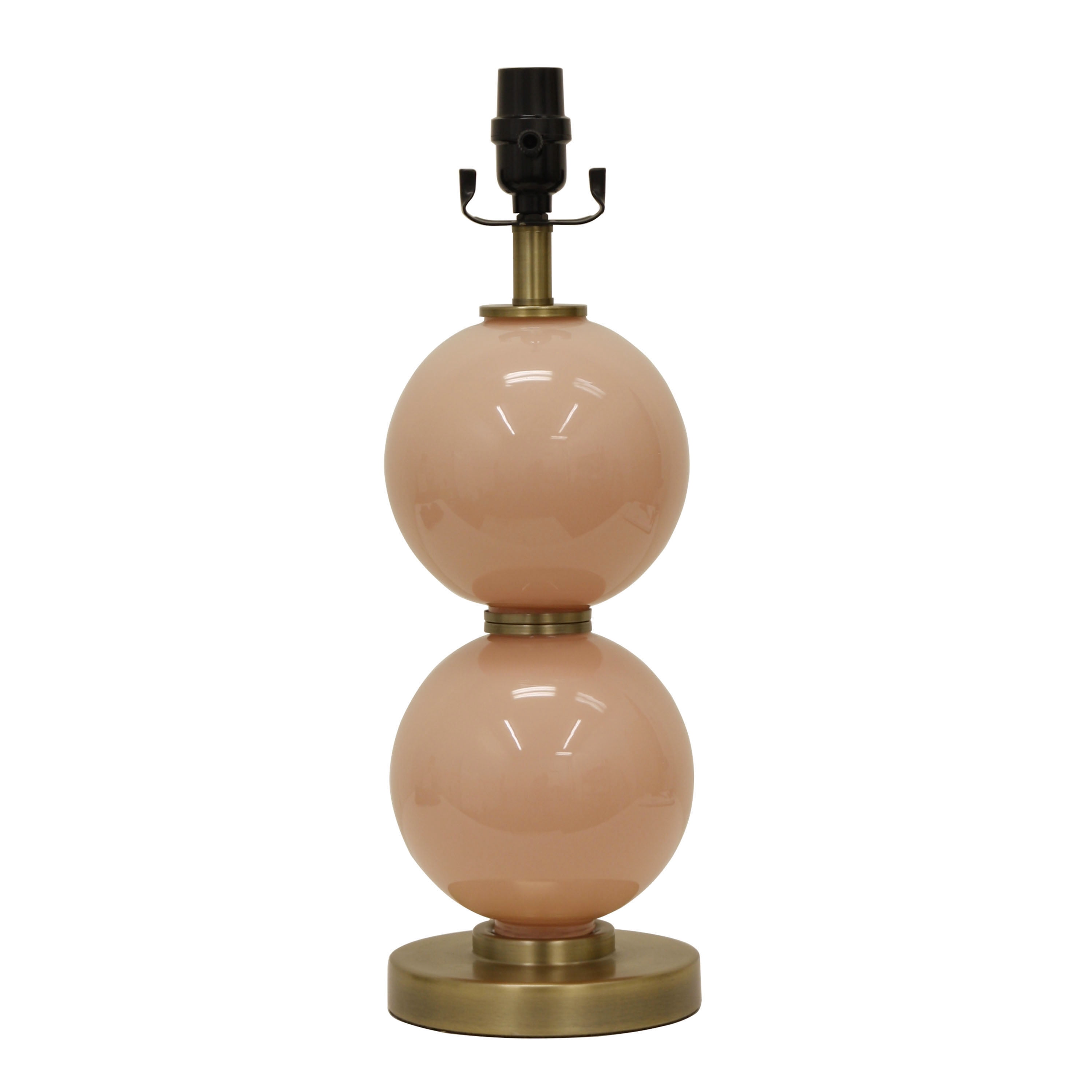 Better Homes and Gardens Double Sphere Lamp Base Brushed Brass Finish