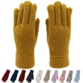 thumbnail image 1 of Guantes de invierno de punto con pantalla táctil para hombre y mujer, con forro polar, gruesos y cálidos, para montar a caballo, 1 of 5