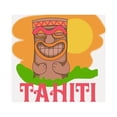 thumbnail image 2 of CafePress - TIKI TAHITI - White/Black Shot Glass, Unique and Funny Shot Glass, 2 of 2
