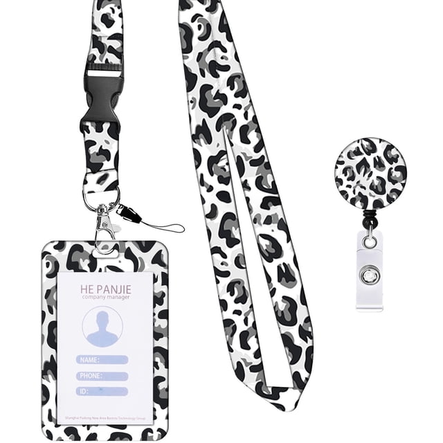 CSChome Badge Holder With Removable Lanyard Retractable Badge Holder: Versatile Lightweight Holder with Reel Clip for Nurses, Teachers, Office Workers