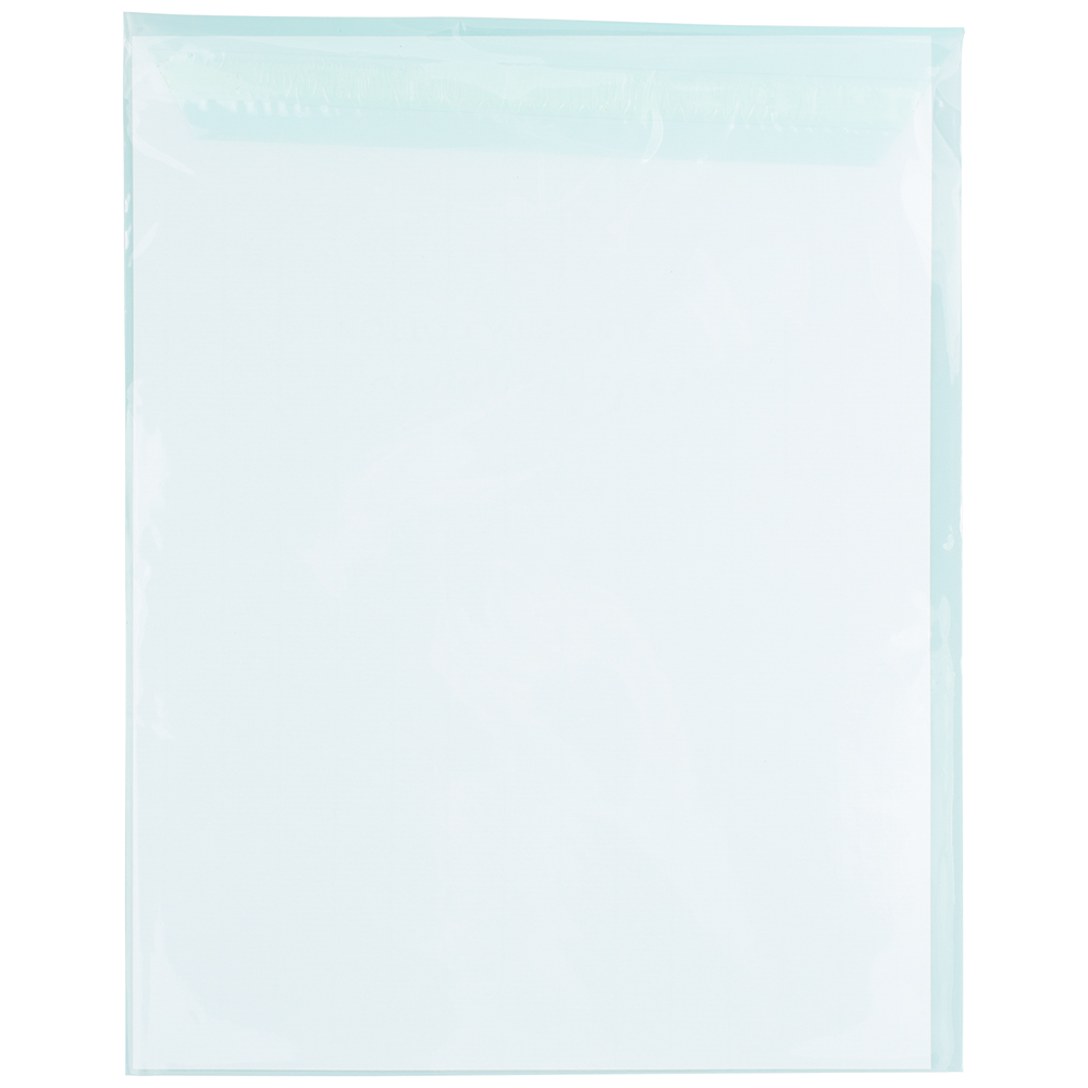 JAM Paper Cello Sleeves, 8 15/16 x 11 1/4, Aqua, 100/Pack, Peel & Seal